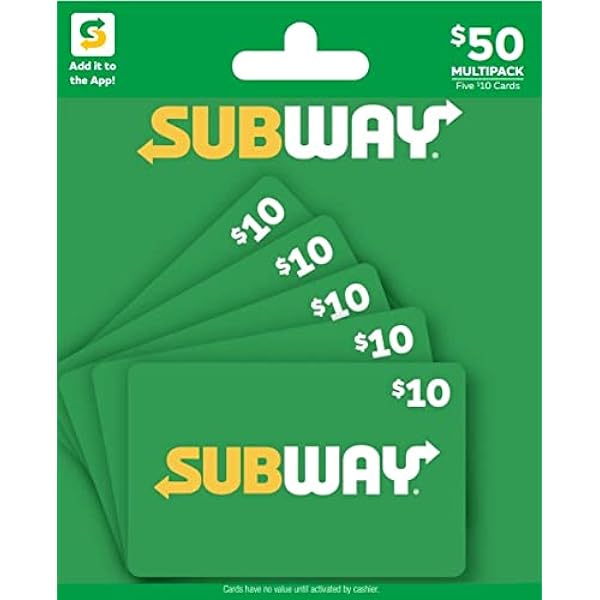 Subway Gift Card